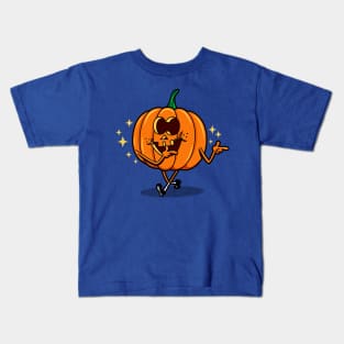 Cute Funny Pumpkin Cartoon Kids T-Shirt